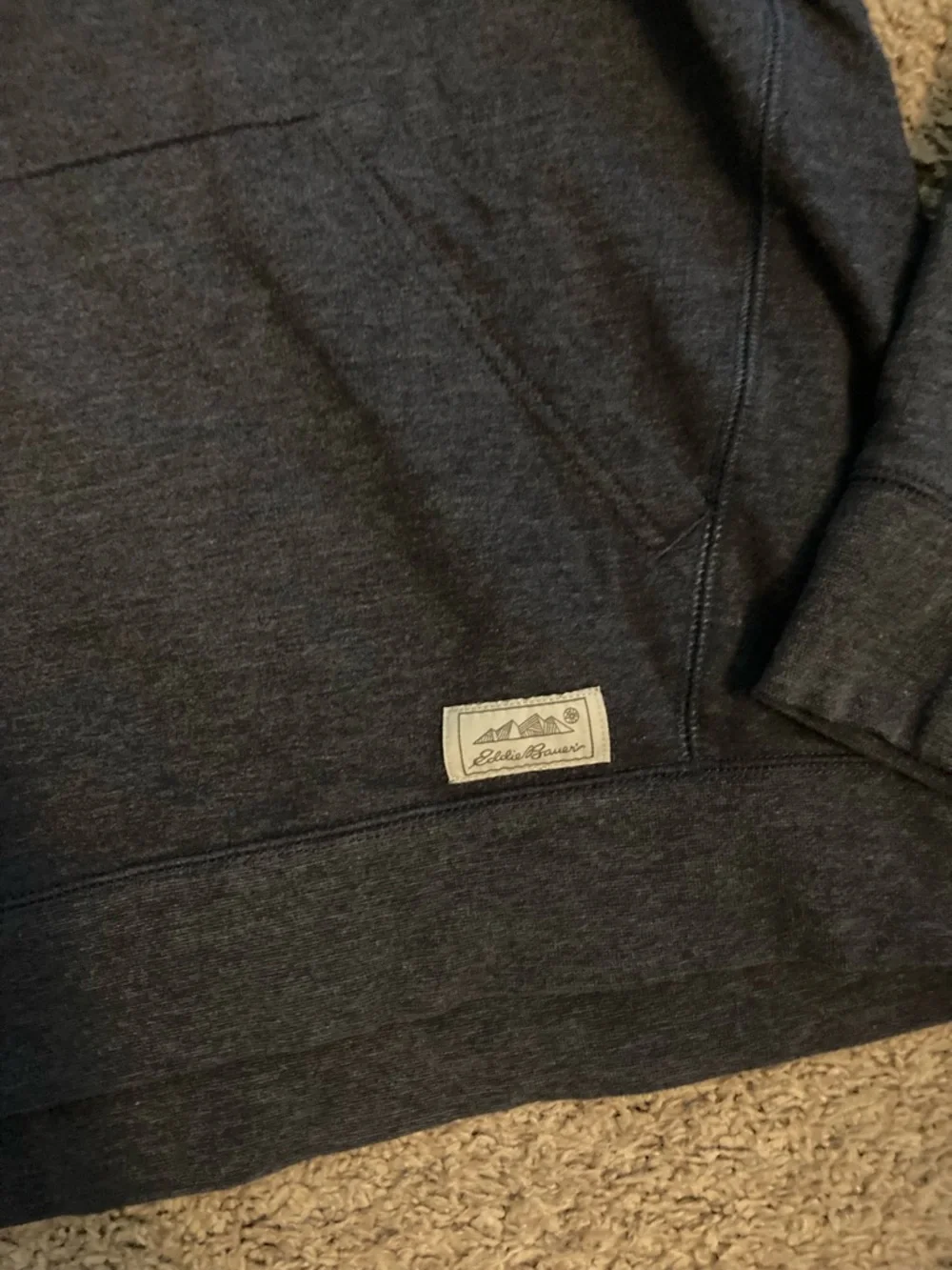 Men's Eddie Bauer Hooded Pullover Sweater - blue - Picture 2 of 5